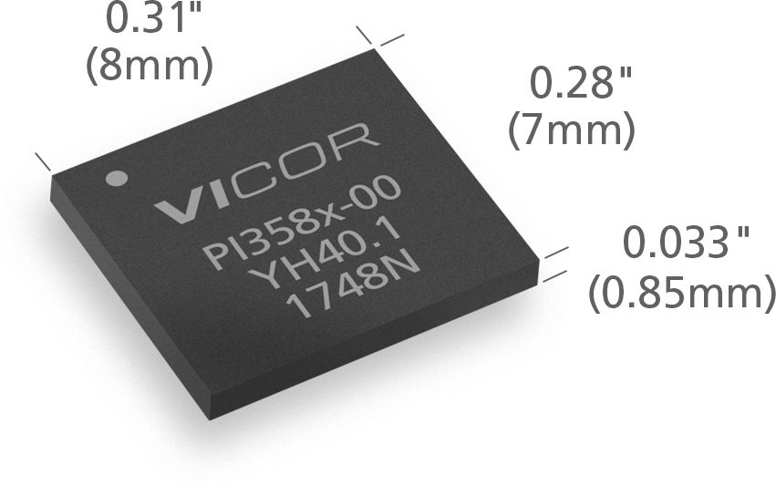 Vicor、48V ZVSレギュレータ製品に「GQFNパッケージ」を新たなオプションとして追加