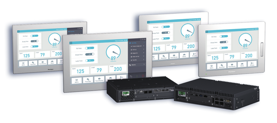 シュナイダー 産業用コンピュータ、HMIとエッジ機能を兼備