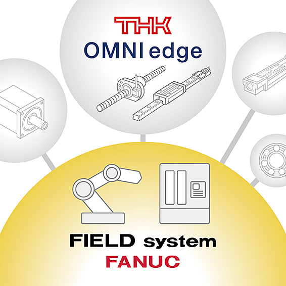 THK、OMINIedge、FIELD systemと連携開始　LMガイド、ボールねじと装置全体の同時モニタリングが可能に