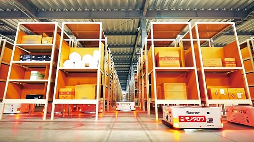 日立製作所、MonotaRO物流倉庫向けに搬送ロボットなど倉庫システム受注