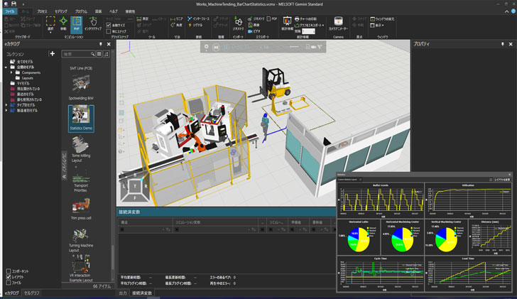 三菱電機　3Dシミュレータ「MELSOFT Gemini」生産ライン構築 デジタル空間で検証