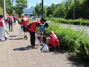 日東工業 清掃活動し 地域に貢献