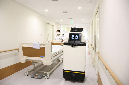 川崎重工業ら、屋内配送向けサービスロボットによる病院内実証実験