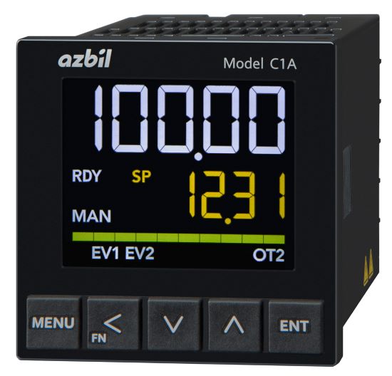 アズビル、高精度、高速応答の小型デジタル指示調節計「SDC 形 C1A」