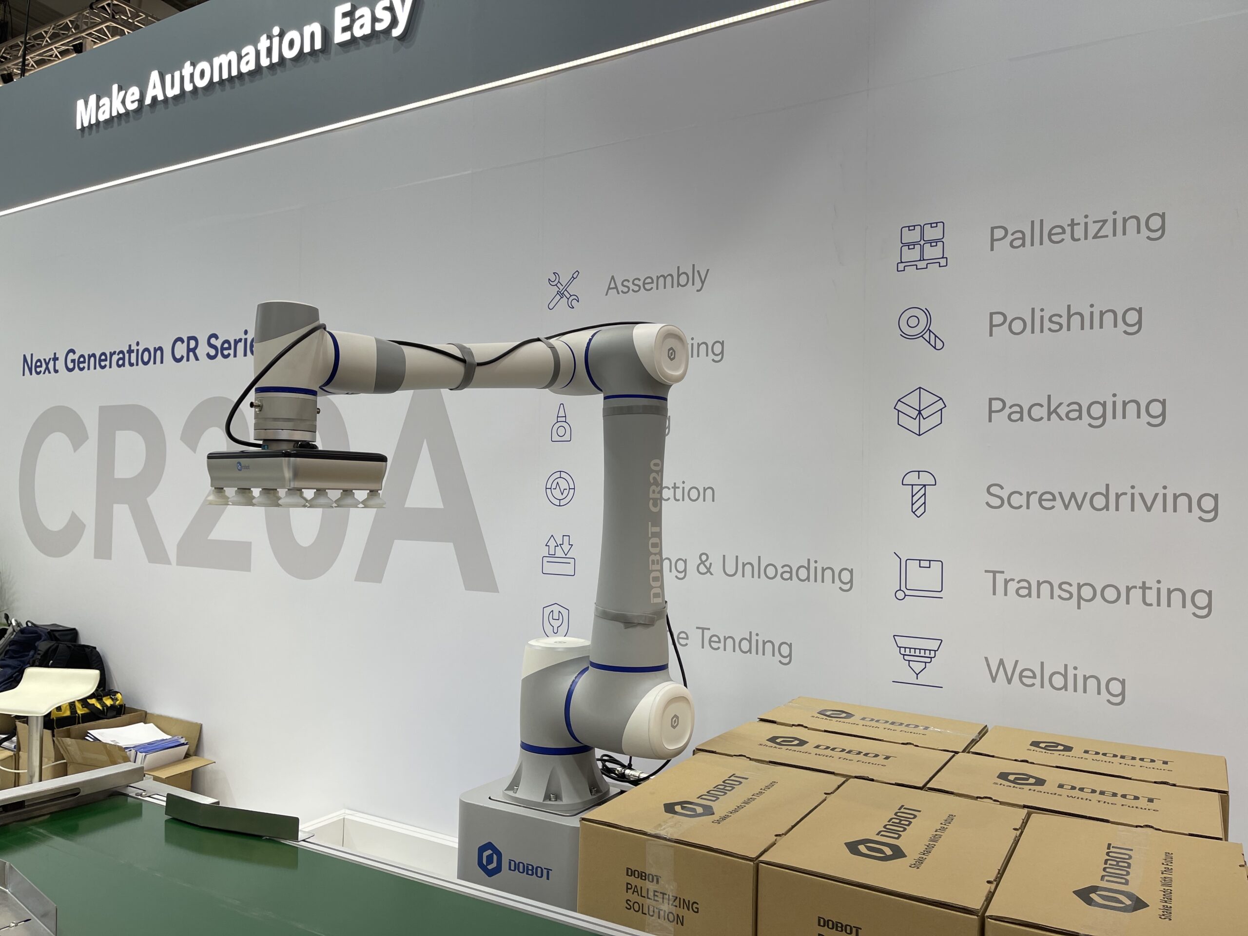 Dobot Robotics、20kg可搬の協働ロボット「CR20A」発表