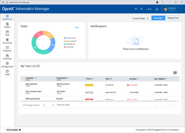 横河電機、実験データの統合管理プラットフォーム「OpreX Informatics Manager」7月下旬発売