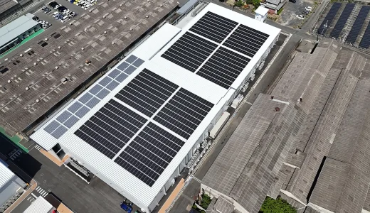 山善とDaigasエナジー、広島県府中市の北川鉄工所の新工場に太陽光PPAサービス開始