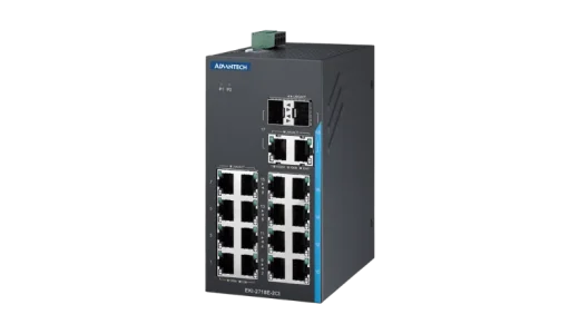 アドバンテック 産業用イーサネットスイッチ「EKI-2718E-2CI」ワンタッチVLAN機能で拡張性とセキュリティ強化【産業用ネットワーク特集】