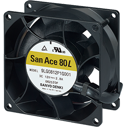 山洋電気、高静圧・長寿命の80ミリ角ファン「San Ace 80L」9LGタイプを発売