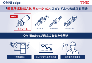 THK、予兆検知AI「OMNIedge」の診断対象にスピンドルを追加