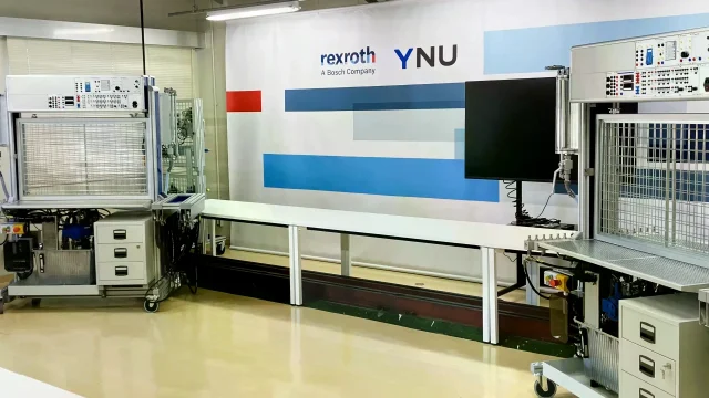 ボッシュ・レックスロス、横国大と法大に「フルードパワートレーニングラボ」開設 油圧技術の人材育成