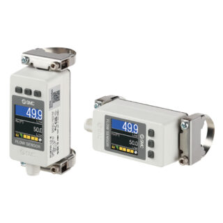 SMC、液体用クランプオン式フローセンサ「PFUW」に200L/minタイプ追加