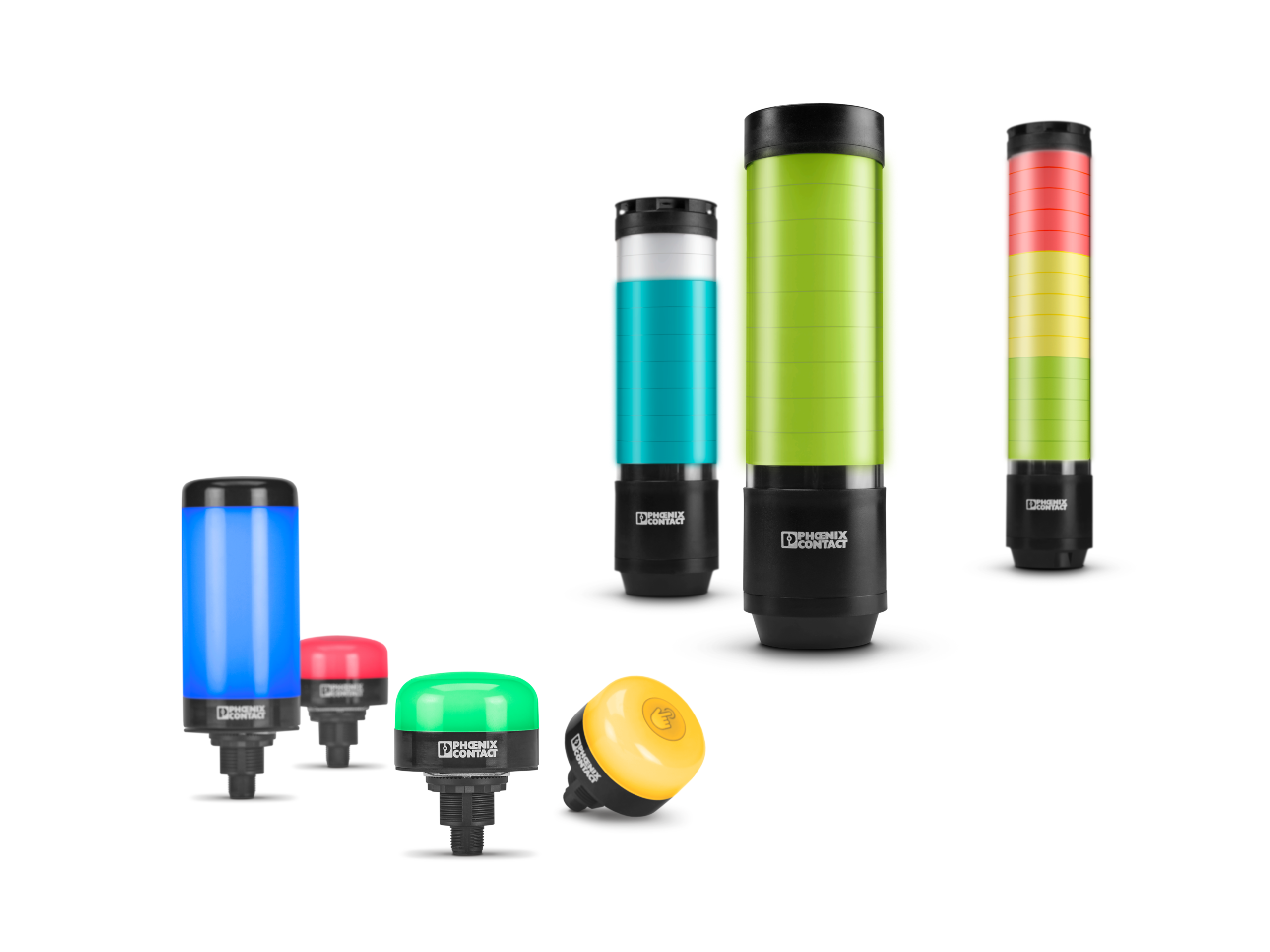 フエニックス・コンタクト 信号灯「PSD-SL」、「PSD-SC」一台で明るく多彩に伝達