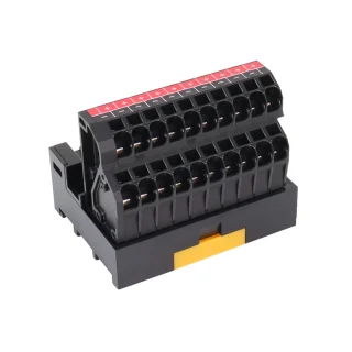 東洋技研 スプリングロック式コモン端子台「PCXV-COM」入力端子と分岐端子を一目で識別可能【制御盤DX特集】