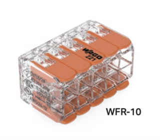 ワゴジャパン、ワンタッチコネクタ「WFRシリーズ」に10線式の「WFR-10」発売