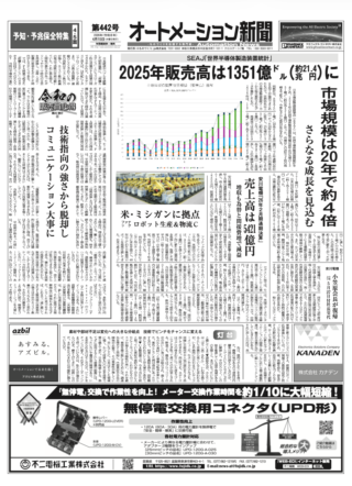 【オートメーション新聞 No.442】世界半導体製造装置市場、21兆円規模へ拡大 / 安川電機 26年2月期決算を発表、小笠原会長が社長復帰へ / ファナック 米・ミシガンに新たなロボット拠点を建設（2026年4月15日発行）
