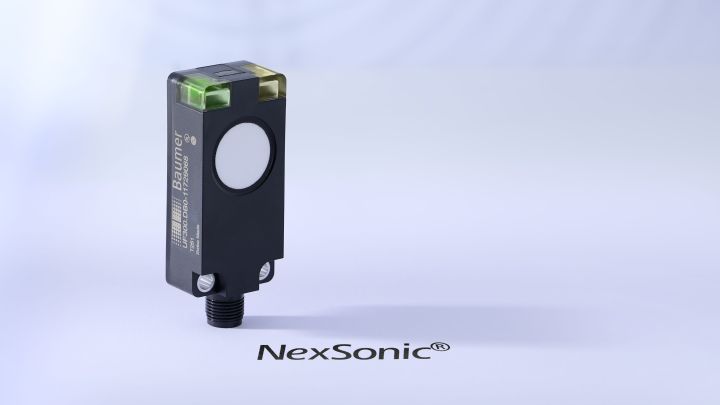 Baumer、検知範囲3mの薄型超音波センサー「NexSonic UF300」発売
