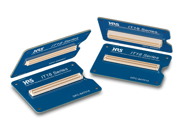 ヒロセ電機、COM-HPC規格適合のBGAメザニンコネクタ「IT18」発売