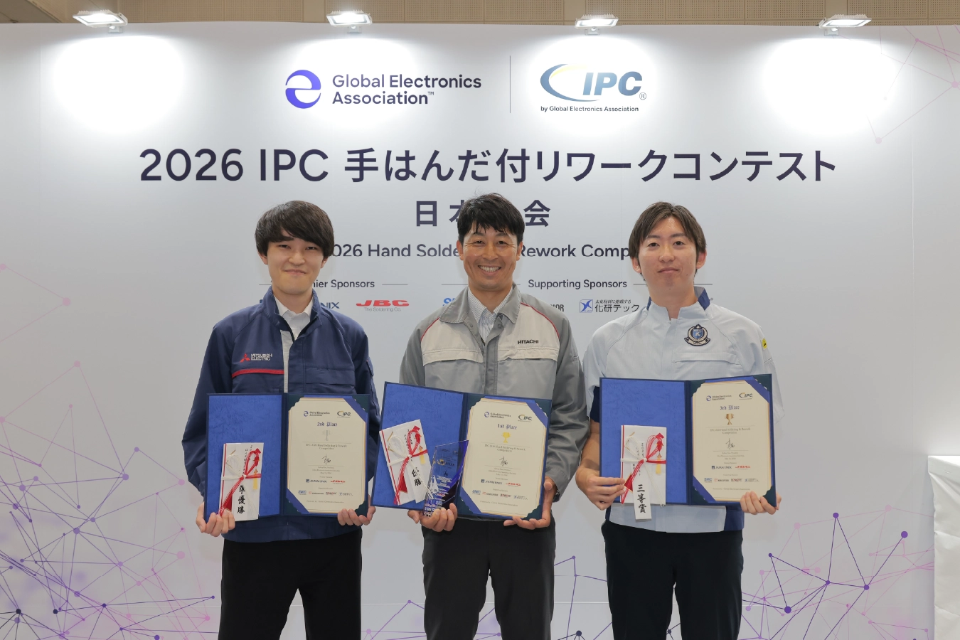 IPC、はんだ付けコンテスト2026開催 日立ビルシステム藤枝氏が日本チャンピオンに 11月の世界大会出場権を獲得